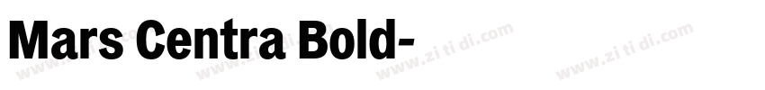 Mars Centra Bold字体转换